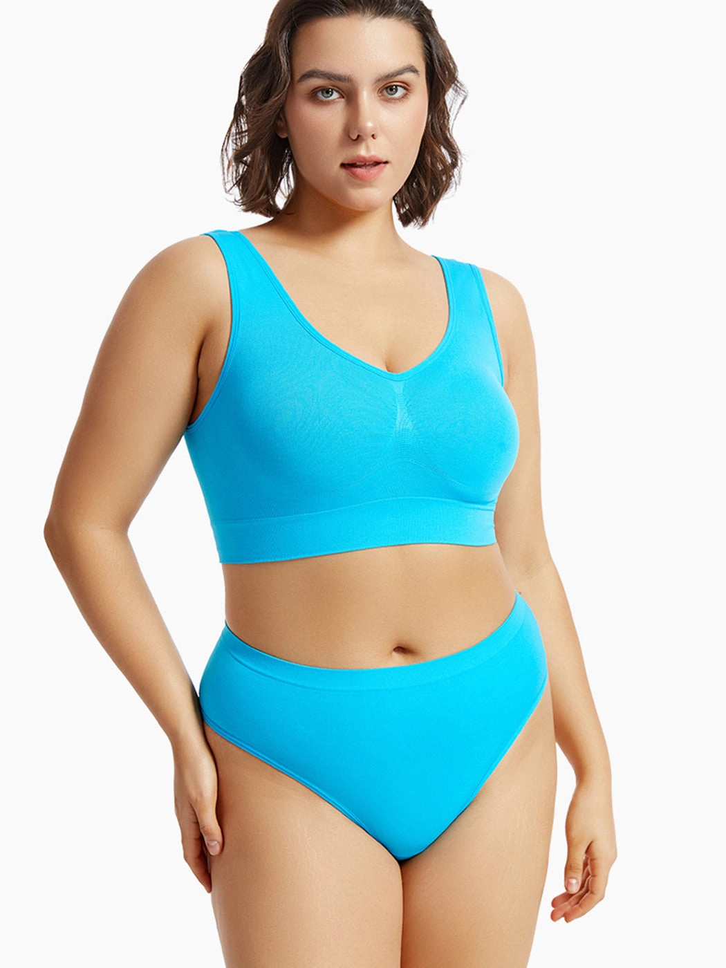 Yoga Vest Sports Wire-free Bra Set