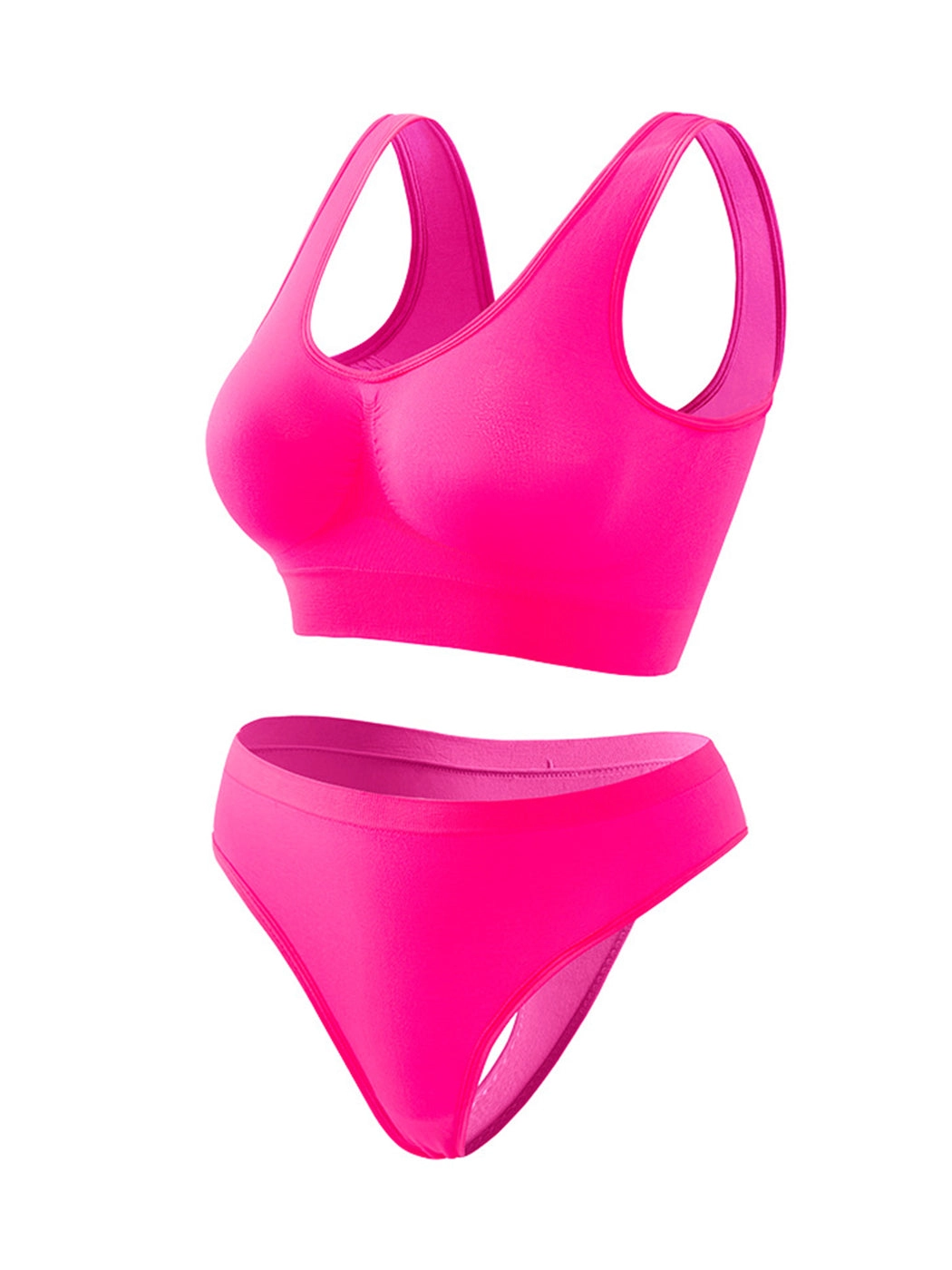 Yoga Vest Sports Wire-free Bra Set