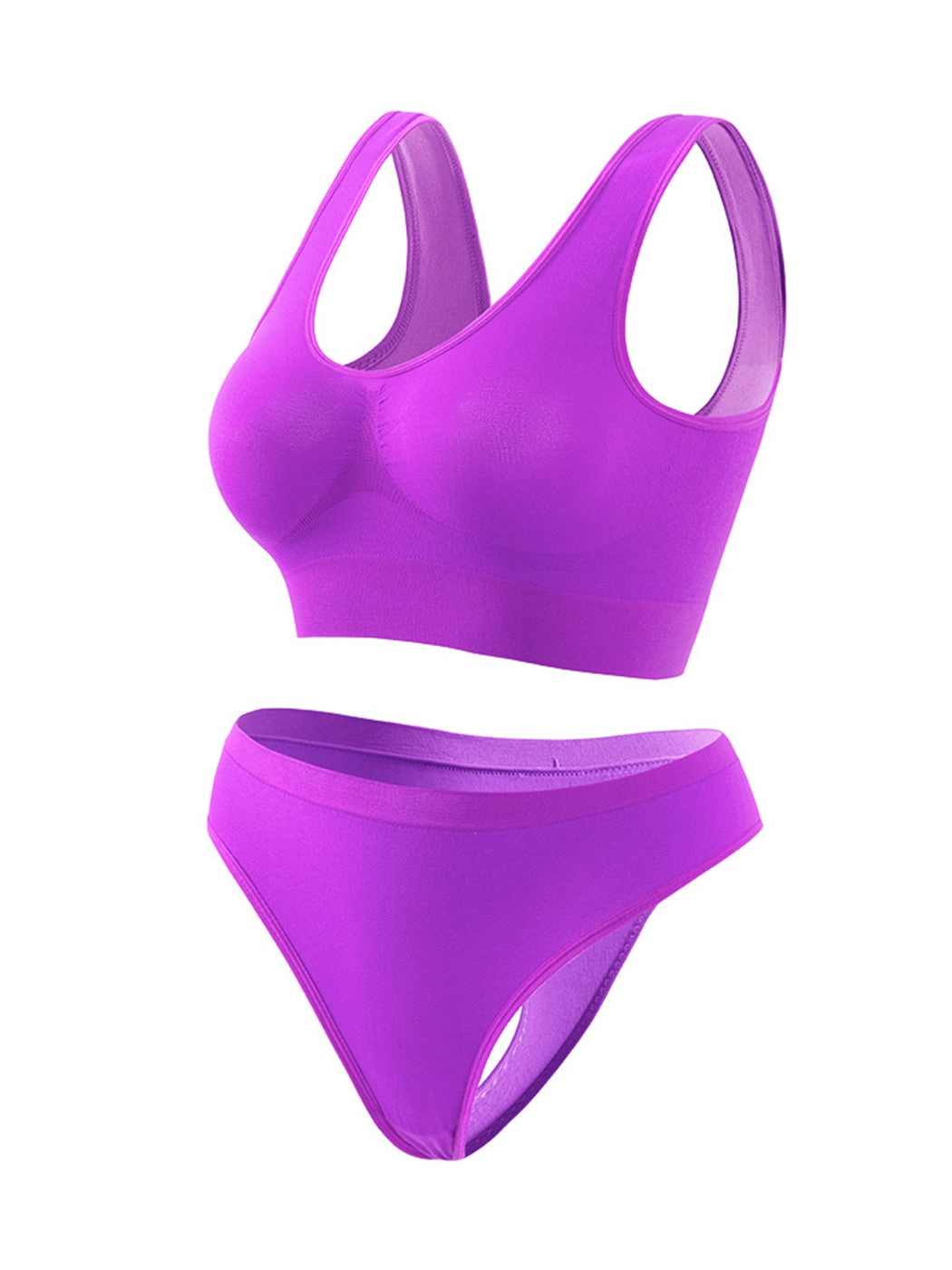 Yoga Vest Sports Wire-free Bra Set