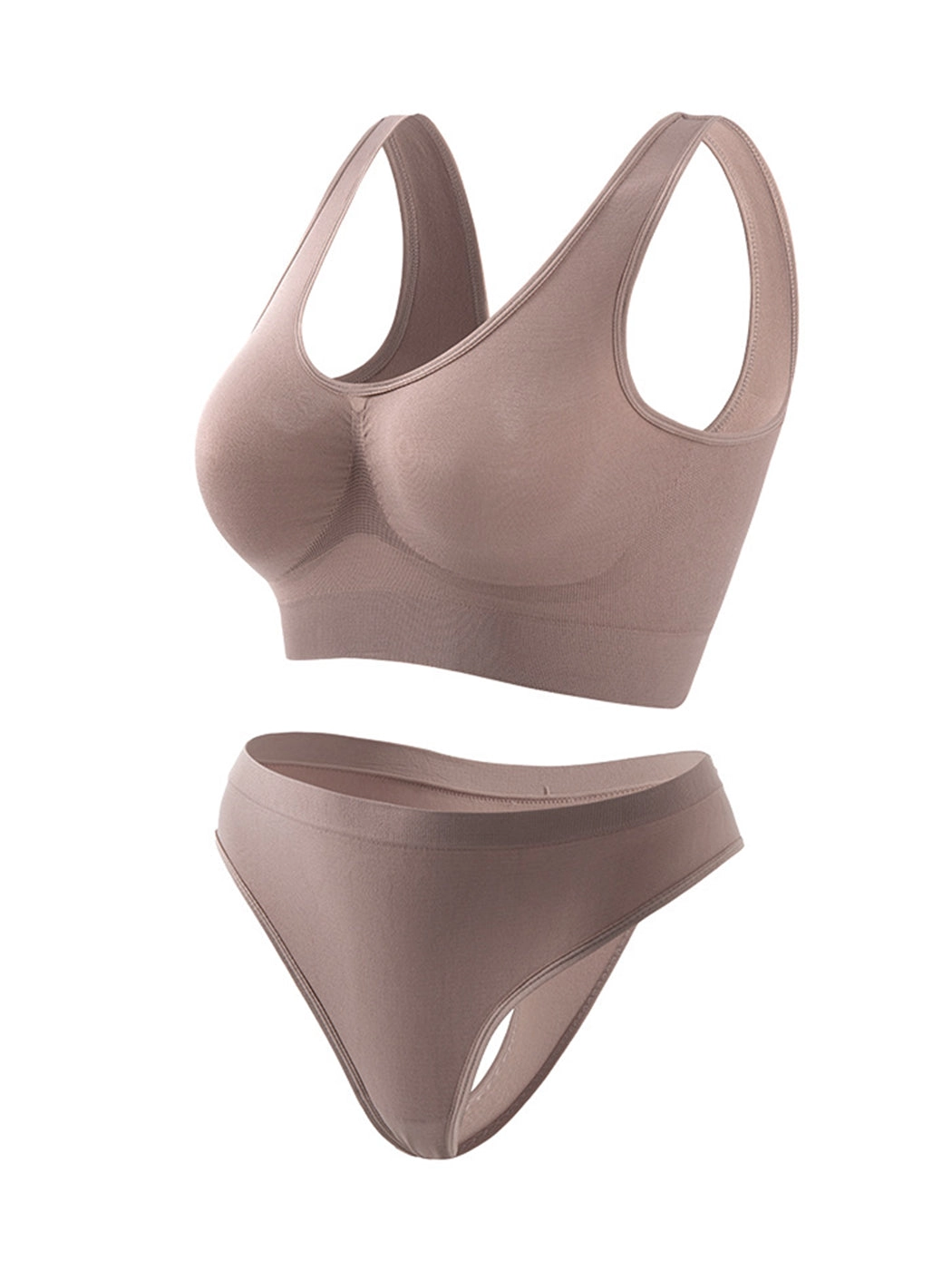 Yoga Vest Sports Wire-free Bra Set
