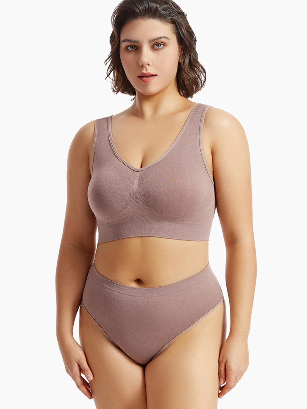 Yoga Vest Sports Wire-free Bra Set